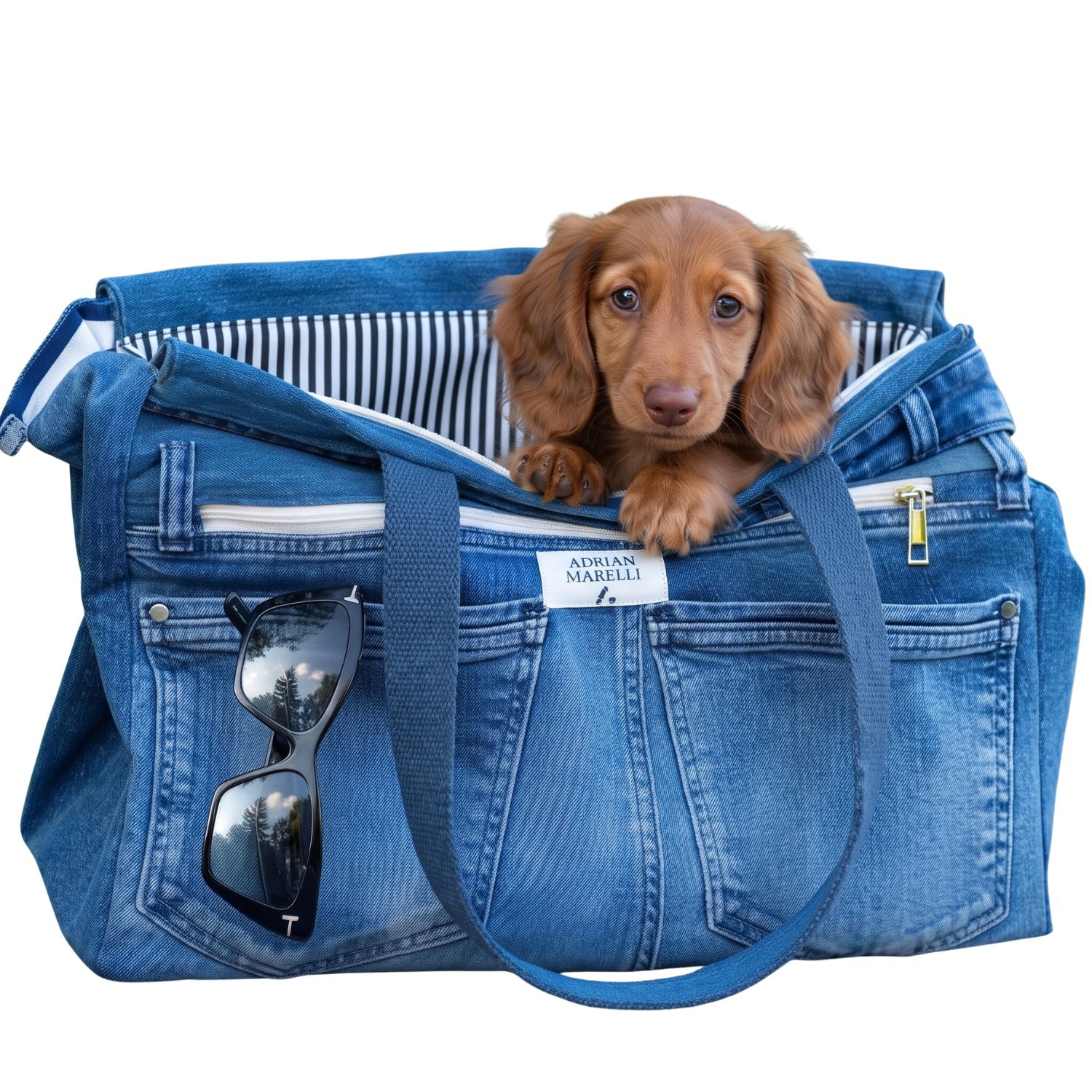 Brooklyn Heritage Upcycled Denim Pet Carrier