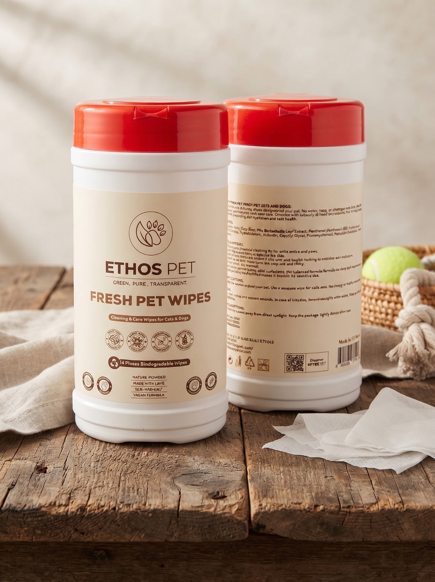 Fresh Pet Wipes — 12-Pack